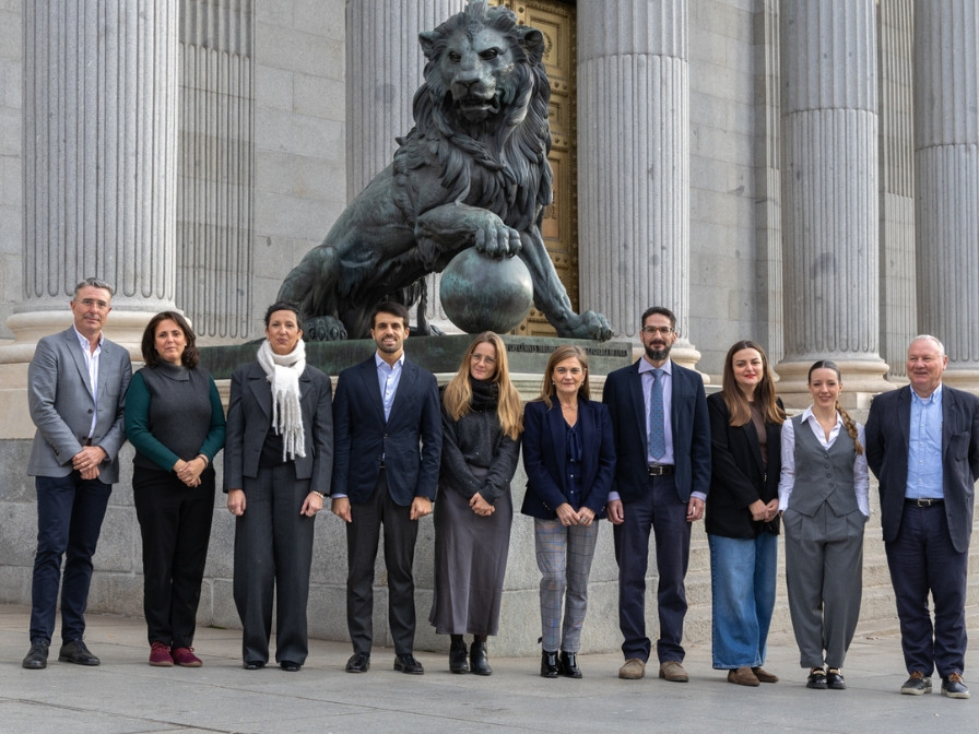 De izquierda a derecha: Ángel Molina, Cristina Madrid, Mónica Aguado, Ignacio Álvarez, Francesca Favaro, Araceli Rodríguez, Miguel Llorente, Laura Castro, Marta López y Hugo Aznar.